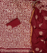 Block Print Elegant Cotton Suit Set - Yanchi